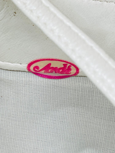1980’s Ande' White Leather Purse